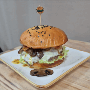 Mushroom Smash Burger- puerto-de-la-cruz